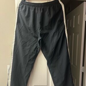 Wilson Black  Athletic Pants with white and green stripes